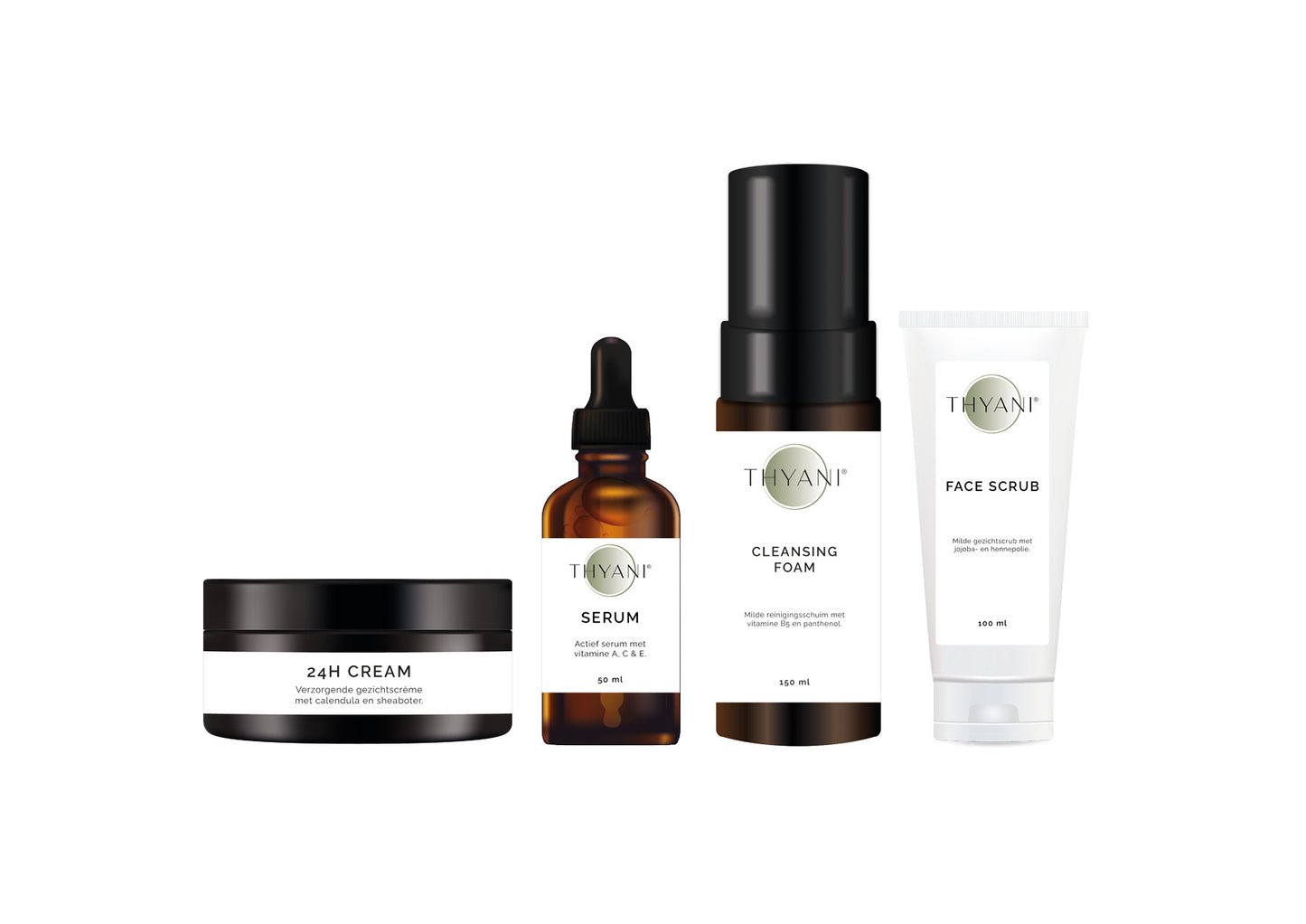 Dagelijkse vegan huidverzorging set
