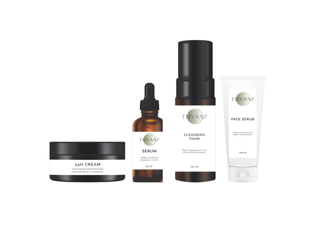 Dagelijkse vegan huidverzorging set